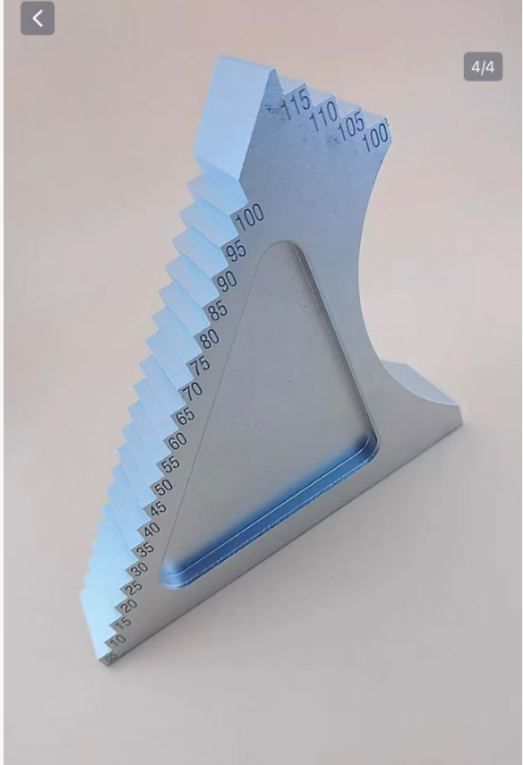 Aluminium Shoe Last Heel Height Gauge