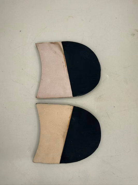 Leather heel top lift-Sold as pairs