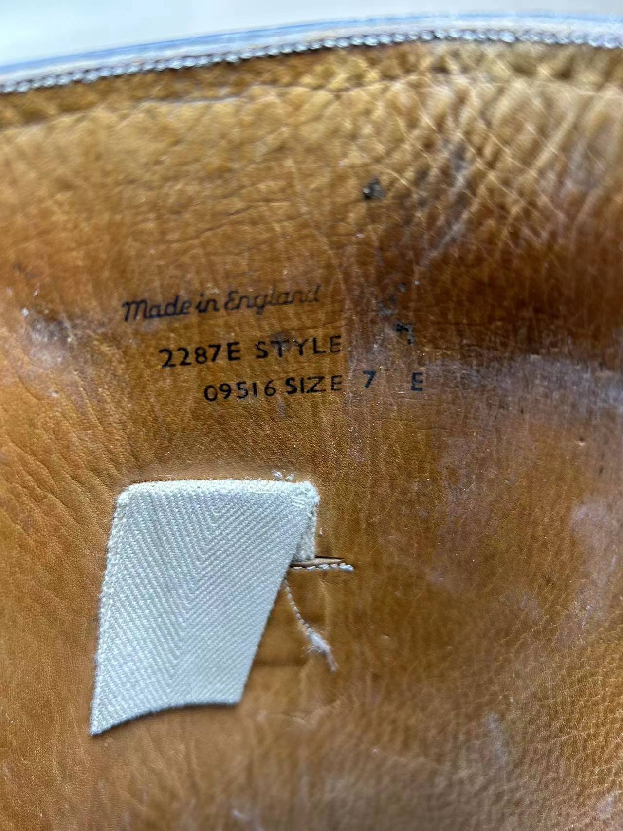 England Made Super BLACK Leather Riding Boots &amp; Wooden Trees UK Size 7 E