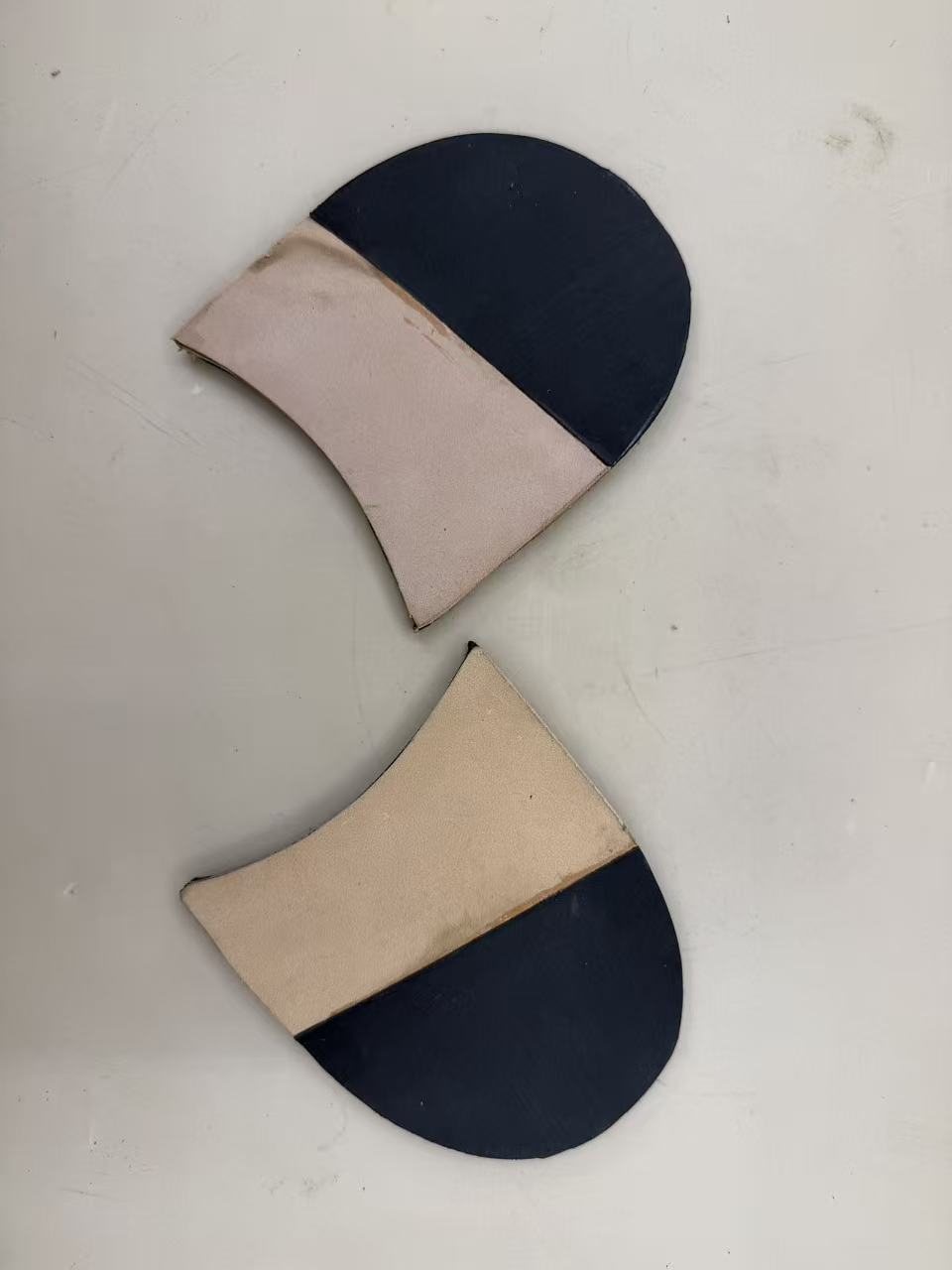 Leather heel top lift