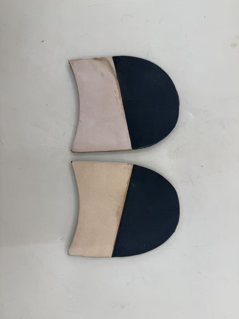 Leather heel top lift