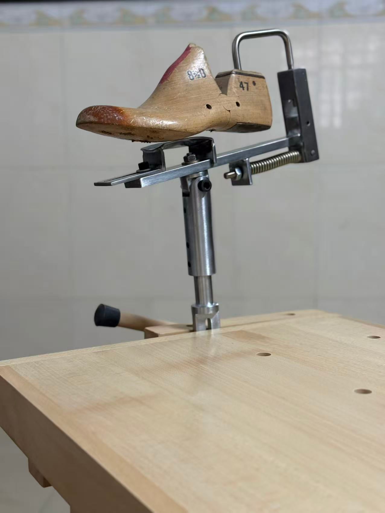 Moccasin shoes stand tools