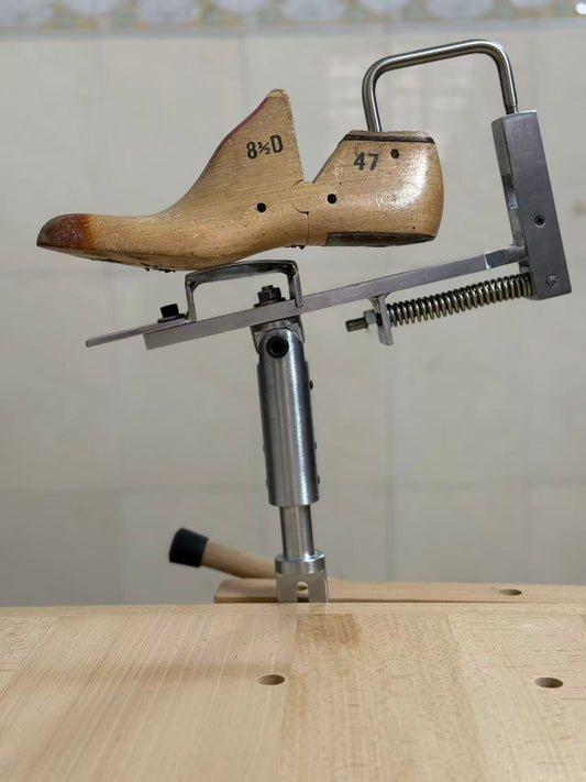 Moccasin shoes stand tools