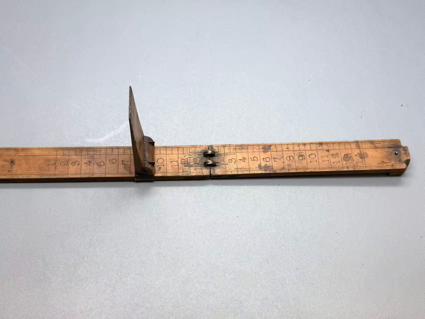 Antique English Boxwood Foot Shoe Size Extending Folding Measure
