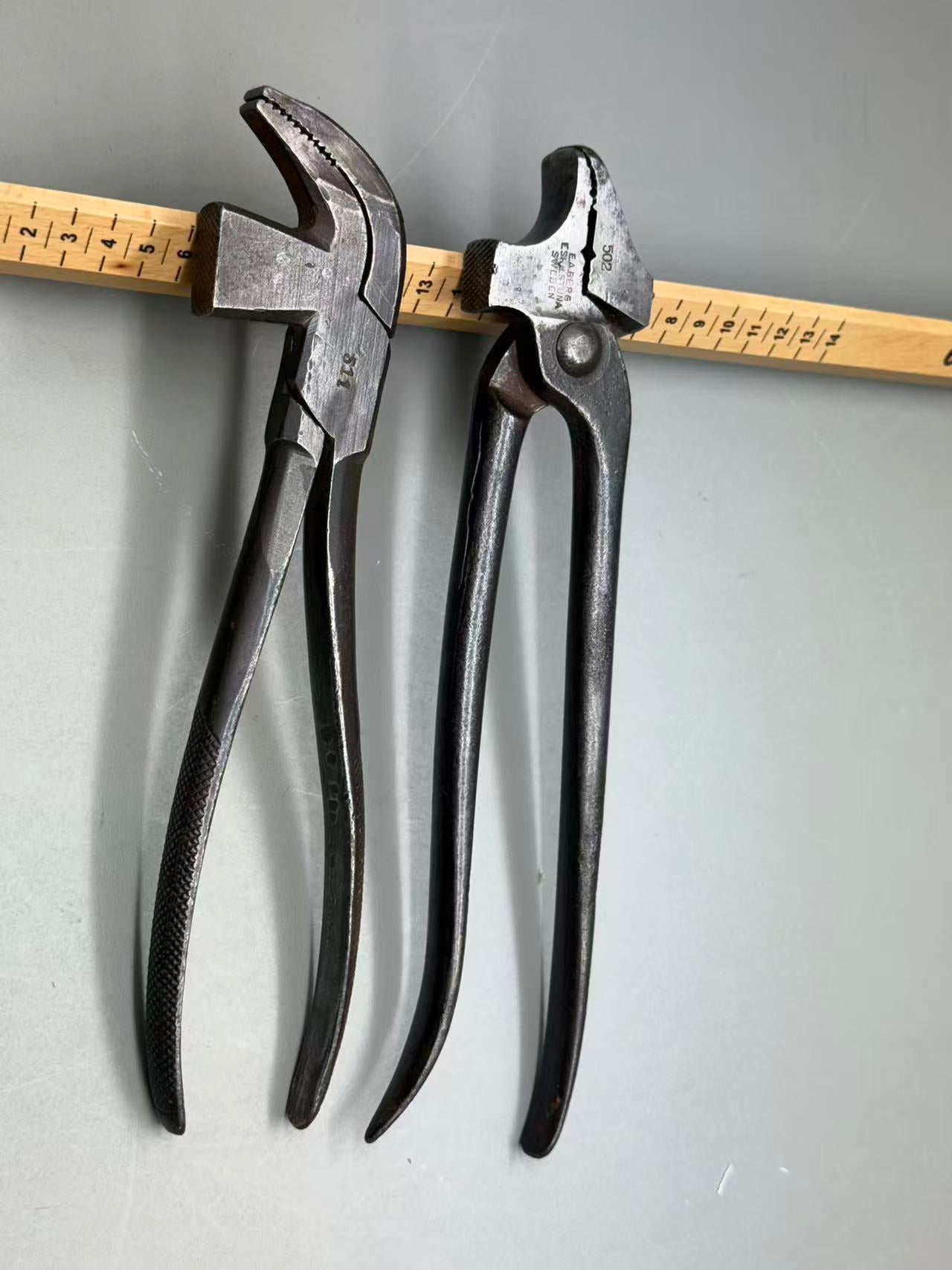 Vintage E.A Berg Eskilstuna Sweden Shoemaker's English style pliers 511